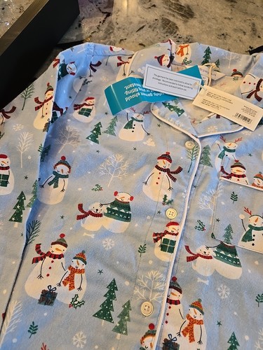 (NWT) The Company Store Family Flannel Girls Nightshirt Happy Snowman 12 NWT - Picture 4 of 13