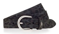Mustang Leather Belt W100 GüRtel Black - Anthracite Anthrazit Neu