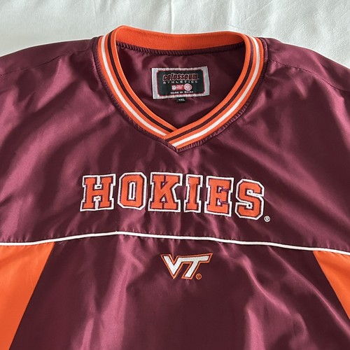 Colosseum Virginia Tech Mens XXL Pullover Jacket VT Hokies Embroidered NCAA - Picture 2 of 16