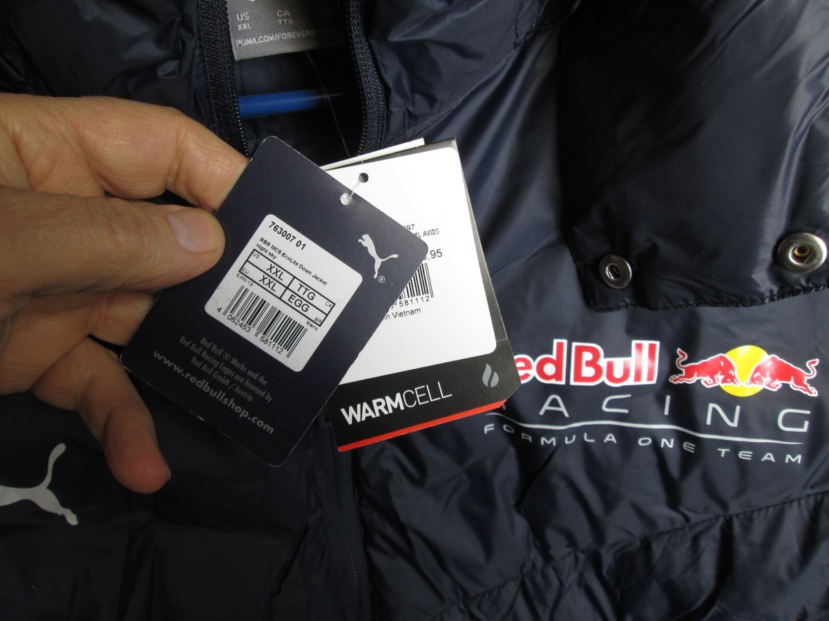 Puma Red Bull Racing MCS EcoLite Down Jacket XXL Men Formula One 