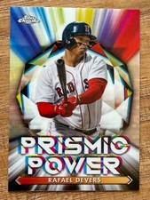 2021 TOPPS CHROME BASEBALL RAFAEL DEVERS PRISMIC POWER CARD No.12 Red Sox