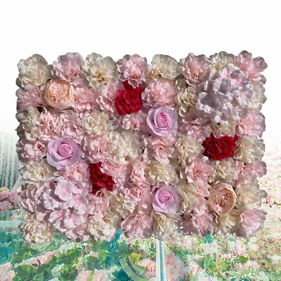 20 Pack Artificial Silk Flower Wall Panels Wedding Photography Party Venue Decor