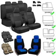 5 Sits Seat Covers Full set Protectors For Chevy Silverado GMC 1500 2500 3500HD