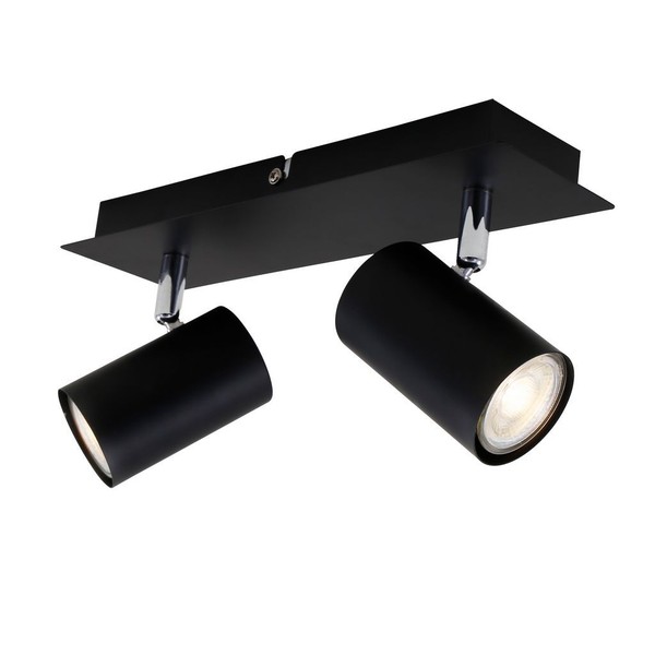 Briloner Run Deckenstrahler Spotleuchte Schwenkbar 2-Flammig GU10 Schwarz-image