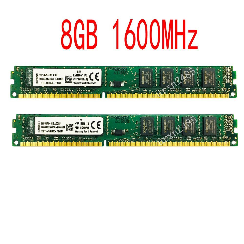Memoria RAM DDR3 8GB PC3-12800 Kingston Corsair 1600MHz - AVM - Foto 2