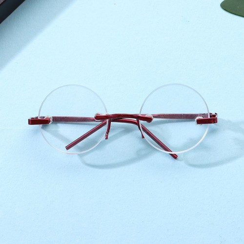 Plush Doll Plush Doll Eyeglasses Glasses Clothes Cute Round Frame For 1/4 Dolls - Picture 12 of 14
