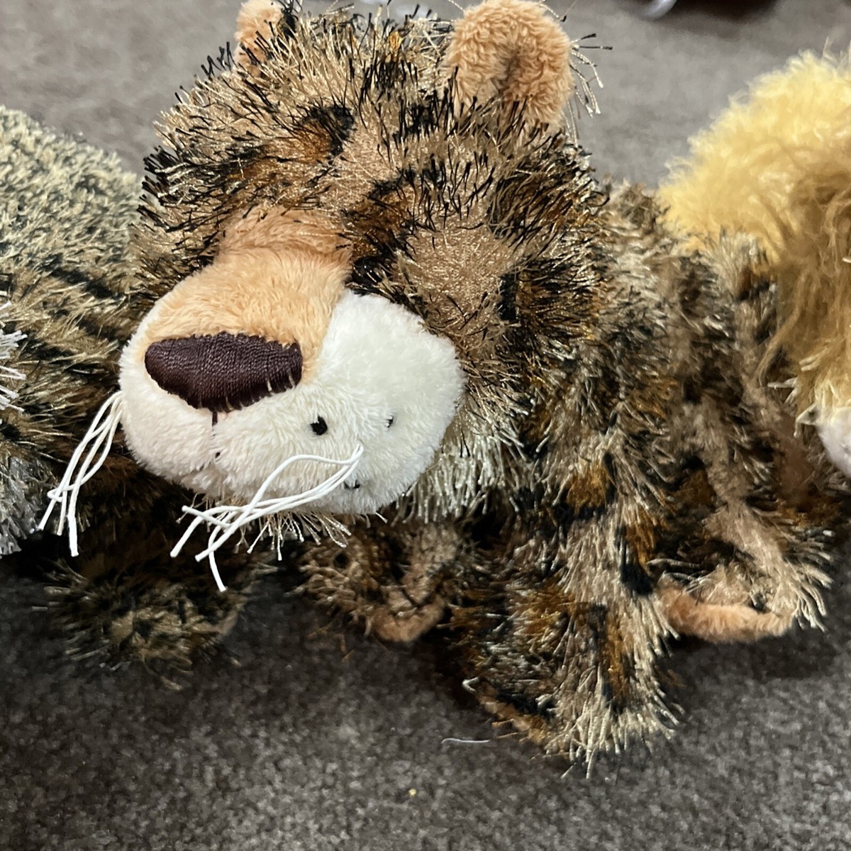 Ganz Webkinz Lion HM006 Tiger HM032 Leopard HM031 Lot Of 3