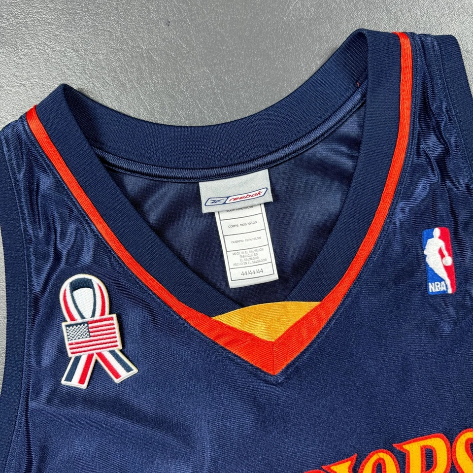 Camiseta deportiva 100 % auténtica Jason Richardson Reebok 2002 Warriors talla 44 L XL 911 Foto 3 de 4