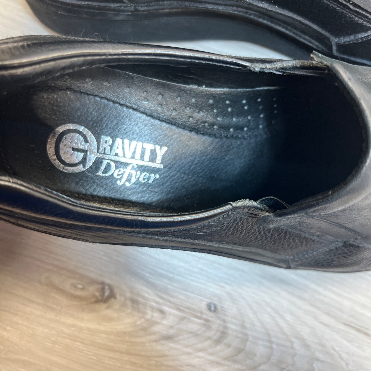 GDefy Gravity Defy Marseille Men Shoes Black 12 Leather Slip  display picture 1