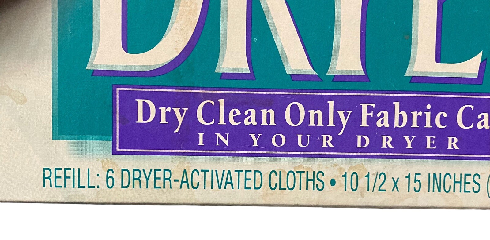 Dryel Dry Cleaning Original Refill Cloths Pack Of 6 Dryer Activated Cloths Disc