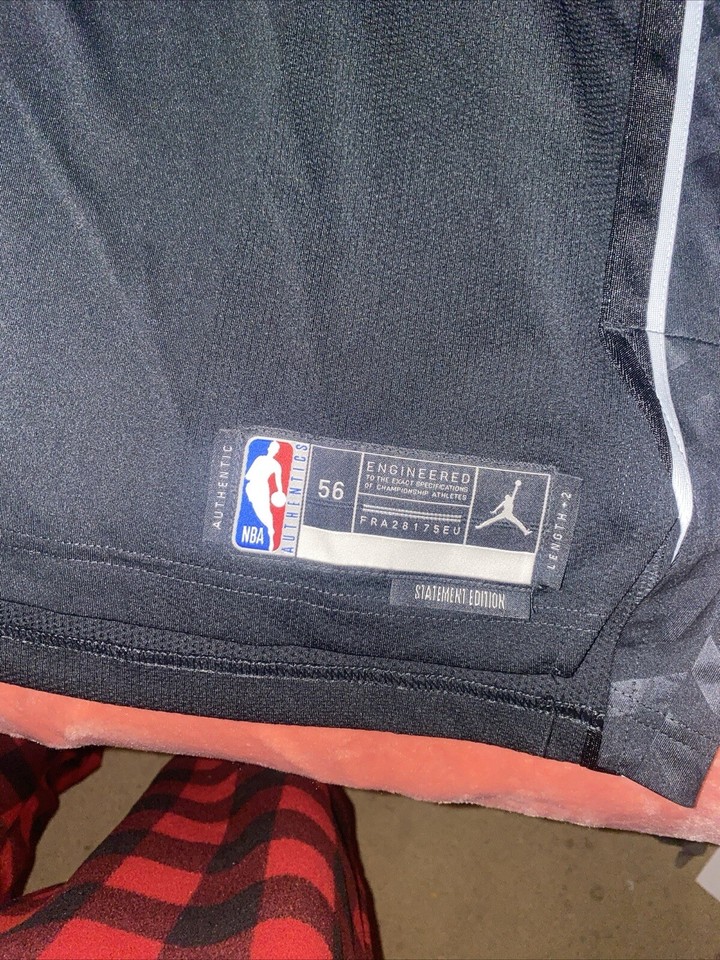 Jordan Brooklyn Nets Kevin Durant Authentic Statement Edition Size 56