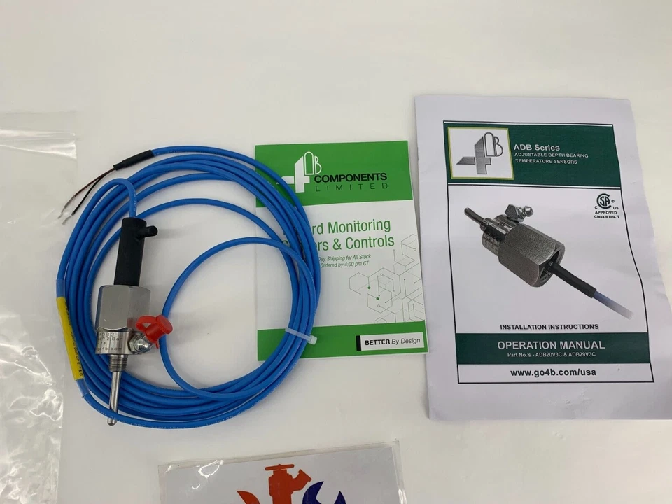 4B Components ADB20V3C/D3 Adjustable Depth Bearing Temp Sensor 3" Probe - Image 3 of 4