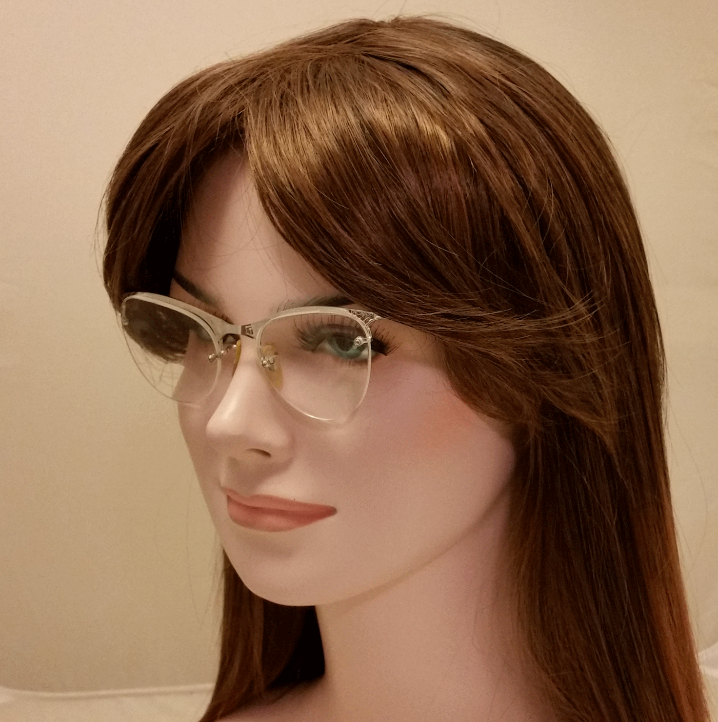 SHURON CAT EYE True Antique Eyeglasses and Case - Picture 11 of 12