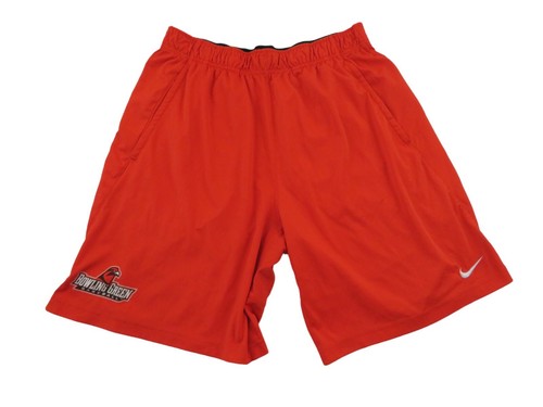 Nike Bowling Green Falcons Dri-Fit Baseball Shorts Mens Sz Large Orange Athletic
