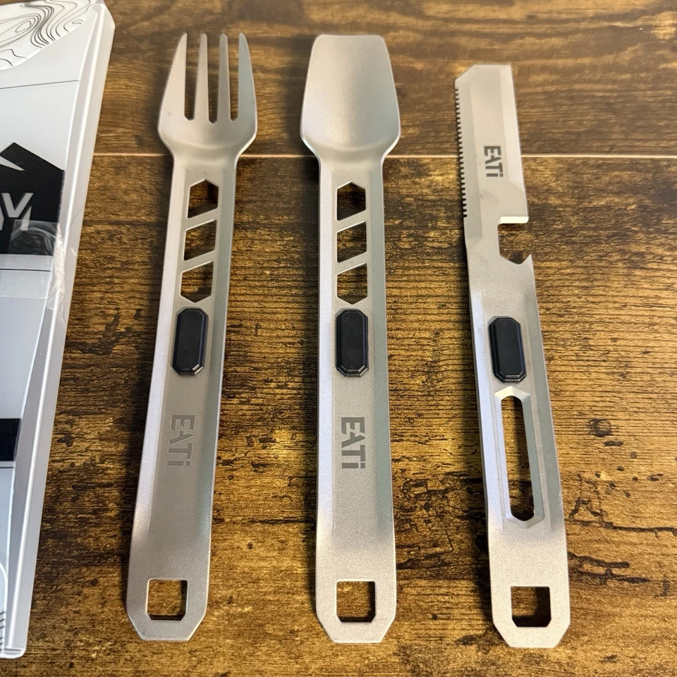 NUEVO - EATI - Mag Titanio - Multi-Utensilio - SEPTEM - Tenedor - Cuchara - Cuchillo Foto 2 de 4