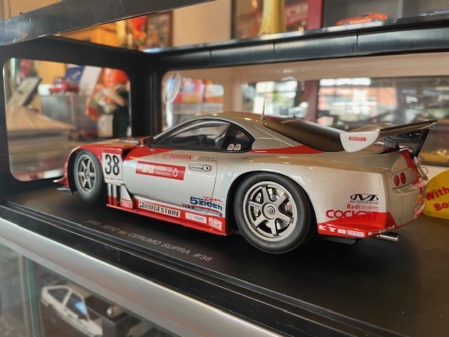 okAUTOart 1/18 au Cerumo Supra #38 JGTC 2003 Takeuchi/Tachikawa