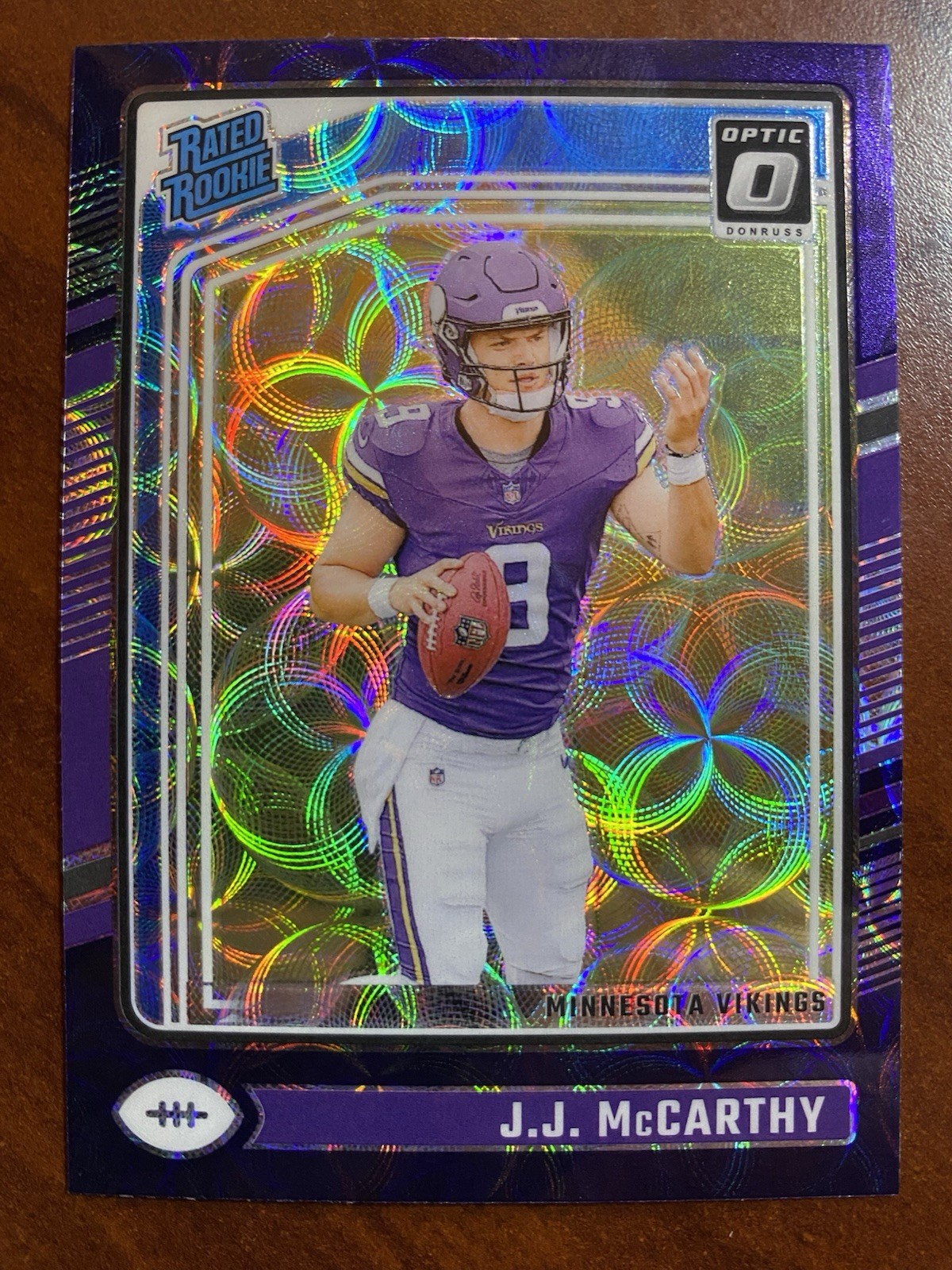 2024 Panini Donruss Optic J.J. McCARTHY Purple Scope Rated Rookie (RC) #235 💥💥