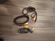  Lot of 3 RCA and Audio A/V Cables Assorted 