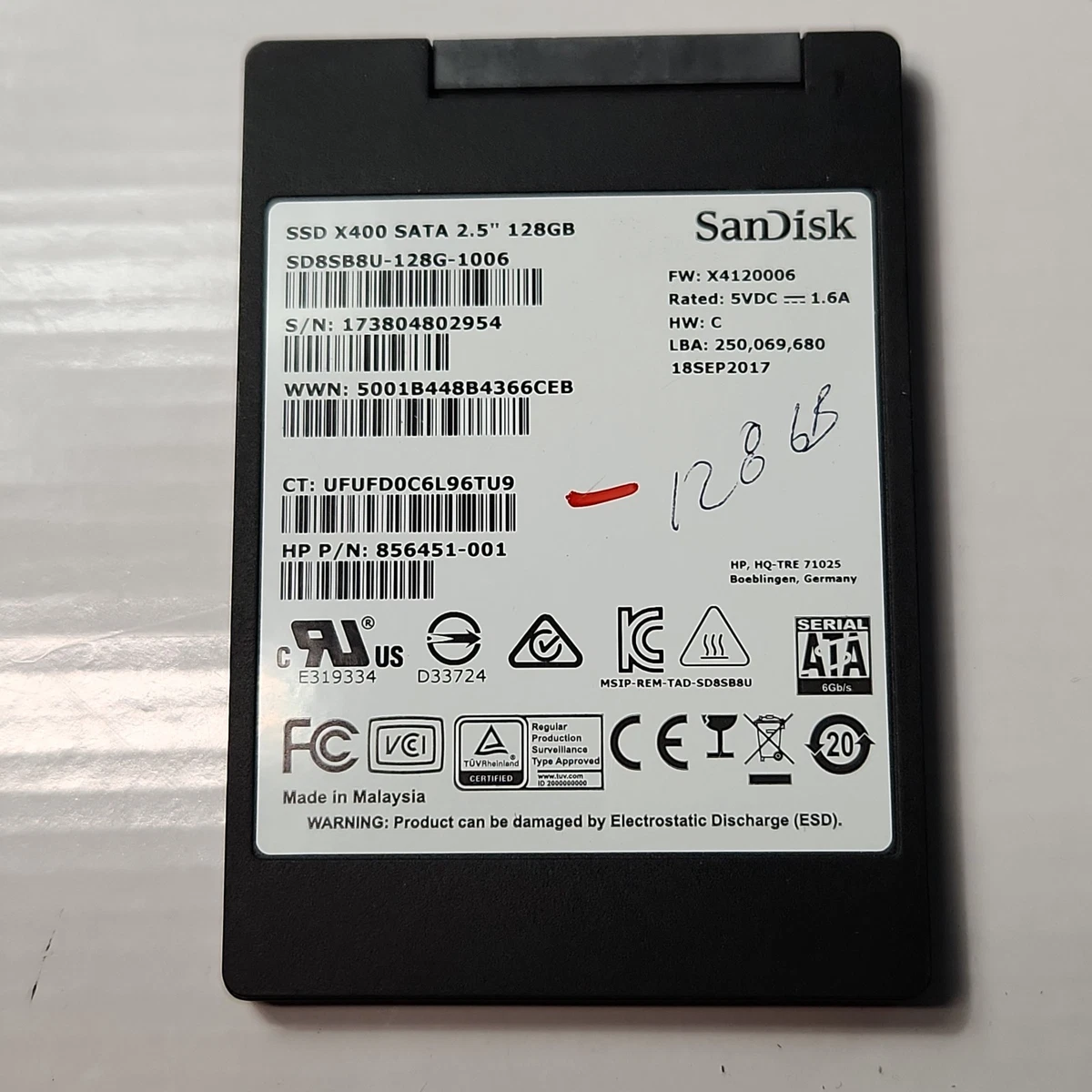 50点 Sandisk SSD 128GB SanDisk 128 GB Solid State Drives for sale | eBay