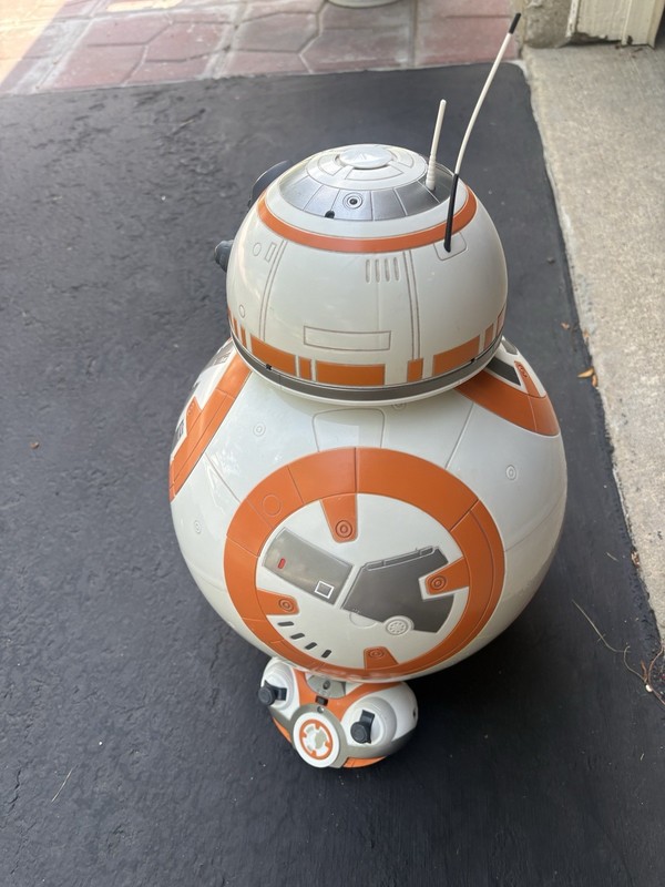 Star Wars BB-8 Droid Figure Toy Collectible - White/Orange Sci-Fi Genre