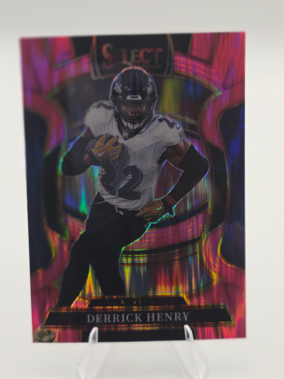 2025 Panini Select #60 Derrick Henry Pink Prizm Shock