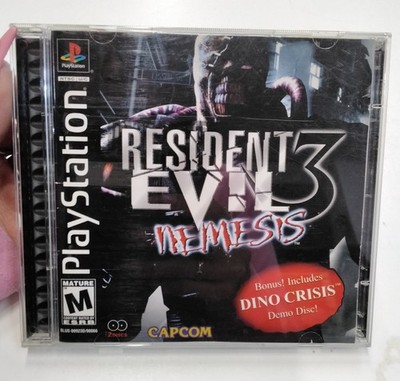 Resident Evil 3 Nemesis PS1 CAPCOM Game W/ Manual And Reg Card (Mint)