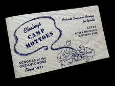 Brochure Cheleys Camps Devise Estes Park Parc National des Rocheuses Vintage