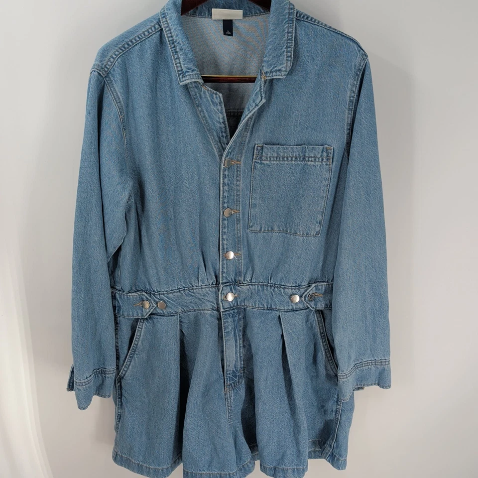 Mameluco Denim Universal Hilo Ajustable Manga Larga Lavado Medio Azul Talla 16 Foto 3 de 4