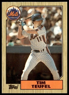 1987 Topps #158 Tim Teufel Collector's Edition (Tiffany)