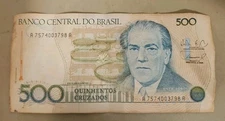 Brazil 500 Cruzados Note