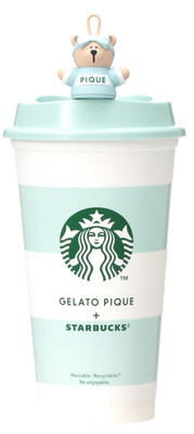 Starbucks x Gelato Pique Bearista Reusable Cup 473ml Japan Limited