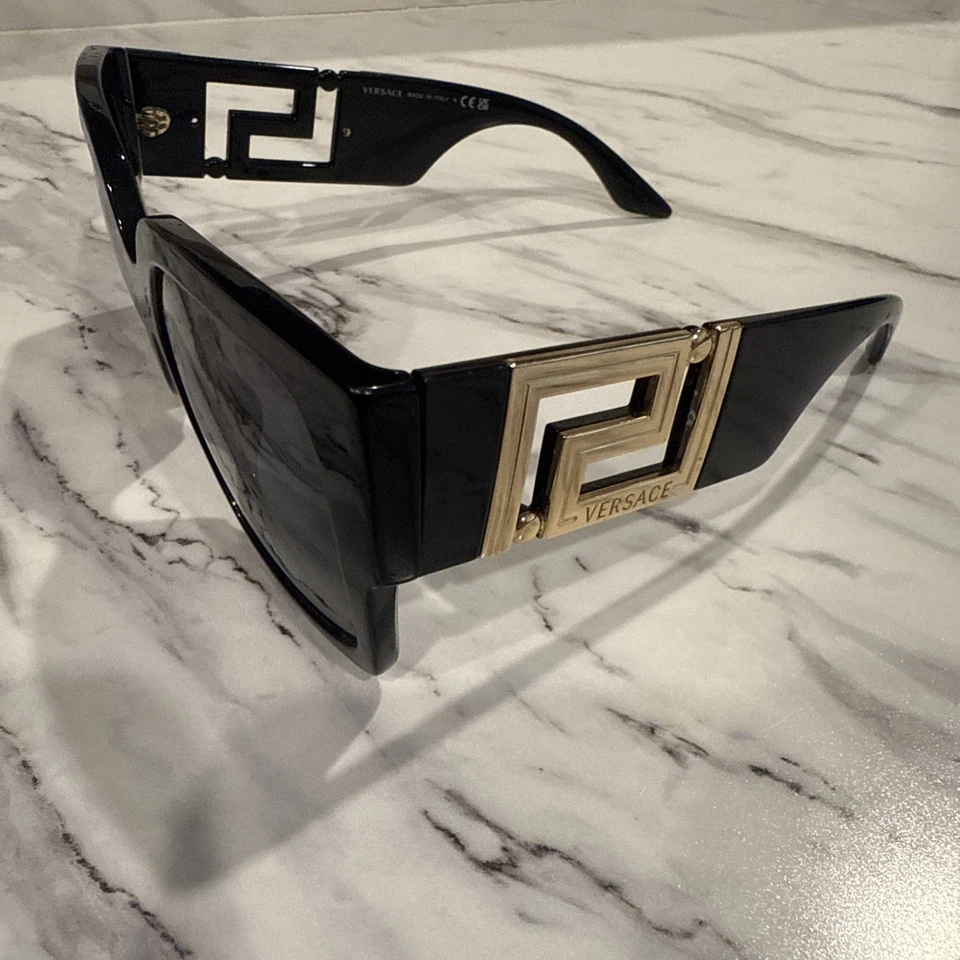 范思哲太阳镜 MOD.4402 GB1/87 黑色金色蝴蝶镜框深灰色镜片 — 第 2/4 张图片