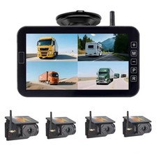 Solar Powered Magnetic Wireless Reversing Backup Camera for Car Truck Trailer RV