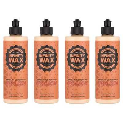 4x Infinity Wax Medium Cut Compound Politur 250ml Lack Defekt Entferner Glanz