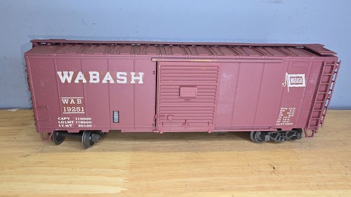 Atlas Wabash WAB 19251 vagón de caja marrón tren calibre O vagón de ferrocarril Norfolk Western | Condition: Used