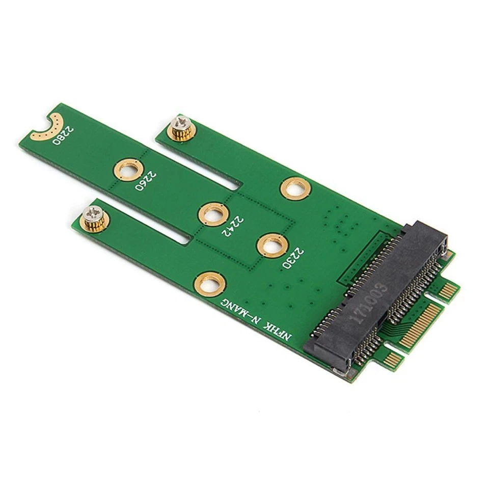 Mini mSATA PCI-E SATA 3.0 SSD to NGFF M.2 B+ Male Adapter Converter Card Key - Image 2 of 4