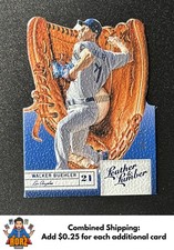 2019 Panini Leather & Lumber #44 Walker Buehler Die Cut Blue #/25
