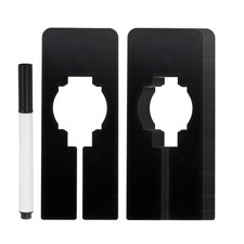 8pcs Clothes Dividers, Clothing Rack Rectangle Dividers with Marker Pen, Black