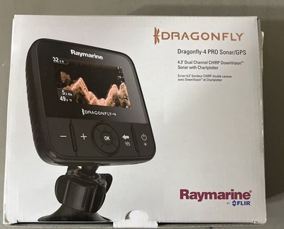 Raymarine DRAGONFLY 4 Pro Sonar/GPS Chart Plotter Fishfinder Open Box