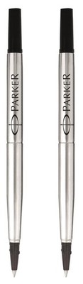Parker Rollerball Pen Quink Ink Refills - 0.5mm Fine Point - Black