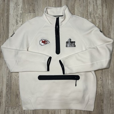Nike Kansas City Chiefs Super Bowl LIX Opening Night Tech Fleece Hoodie Men's L