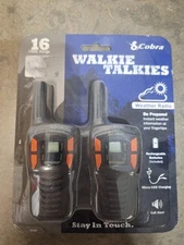 COBRA ACXT145 Walkie Talkies Rechargeable Long Range 16-Mile Two Way Radio Set 2