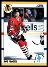 1990-91 Score Rookie and Traded Bob McGill Chicago Blackhawks #49T