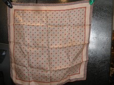 Vintage Women's Scarf Glentex All Silk Hand rolled Italy