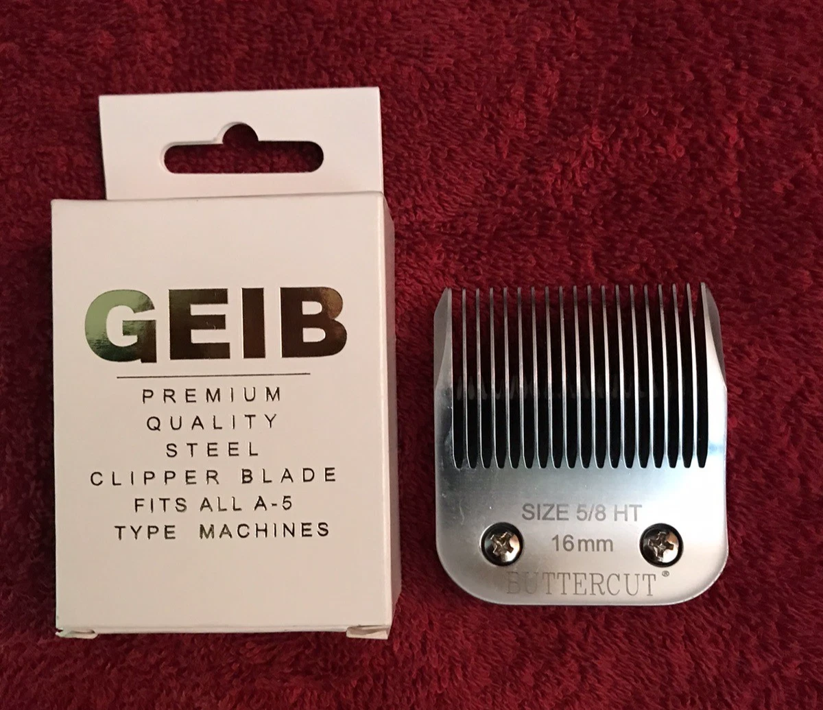 GEIB Buttercut Sz 5/8 HT 16mm Pet Grooming Steel Clipper Blade Fits All A-5
Opens in a new window or