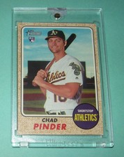 Chad PINDER (OAK) - 2017 Topps HERITAGE (RC) -Topps VAULT Blank Back - 1/1 - COA