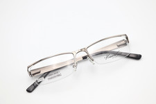 KENNETH COLE KC166 Col. 008 Shiny Silver 55-16-140 Frames SS Flex Hinges B292