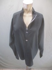 Nike Size M Mens Black Long Sleeve 1/2 Zip Back Pocket Activewear Pull Over 079