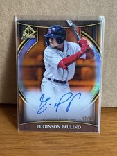 2023 Bowman Chrome EDDINSON PAULINO Invicta Orange Refractor Auto 17/25 RED SOX