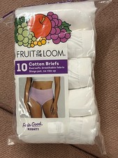 Fruit of the Loom Women's Cotton Briefs, 9 Pack, Size 8 XL , NEW